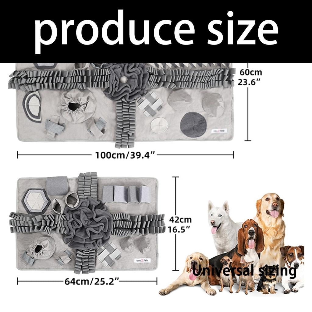 Giaone Washable Dog Enrichment Toy Engaging Foraging Mat For Treat And Cognitive Development