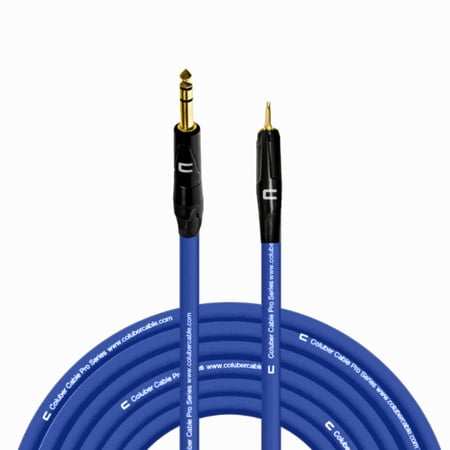 Coluber Cable 1/4" TRS Male to 3.5 TS Male 3-Pin Microphone Audio Connector