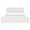 White, variant on Bellemave King Size Bed Frame, Wood Platform Bed with Headboard and Footboard, Farmhouse Style King Bed Frame with Support Slats and Strong Structure, No Box Spring Needed-White