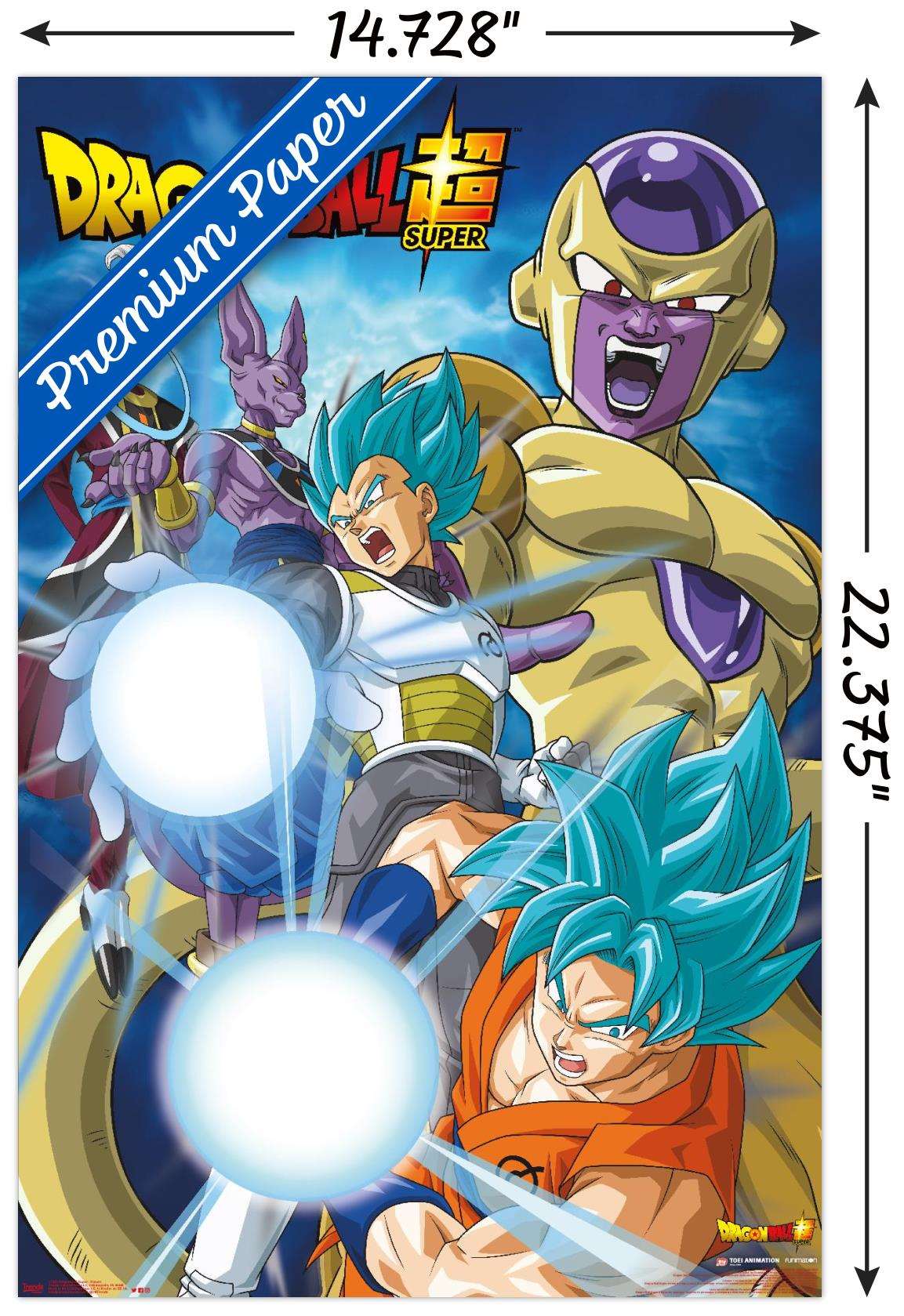 Dragon Ball: Super - Return Wall Poster, 14.725" x 22.375"