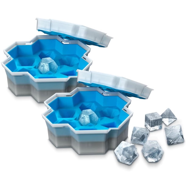 Molde para cubos de hielo, bandeja para juegos, bandejas de silicona blanda para congelar.