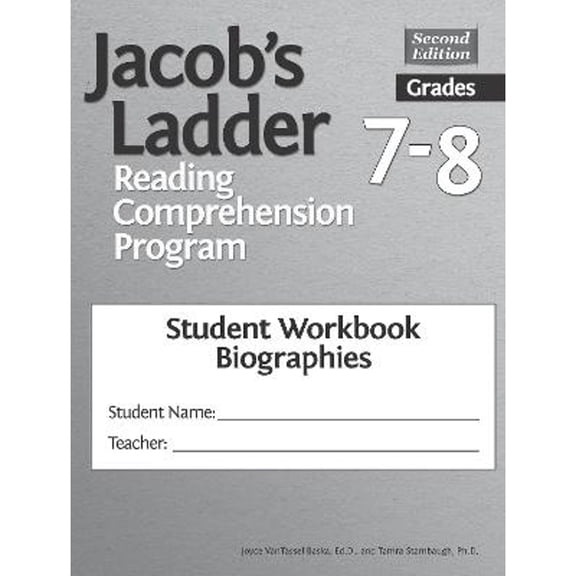 Pre-Owned Jacob's Ladder Reading Comprehension Program: Grades 7-8, Student Workbooks, Biographies (Set of 5) (Paperback) by Joyce Vantassel-Baska, Tamra Stambaugh