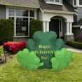 thumbnail image 2 of LED Lighted Inflatable Happy St. Patrick's Day Triple Shamrock Outdoor Decoration - 60", 2 of 7