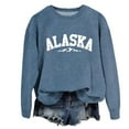 thumbnail image 3 of WEAIXIMIUNG Sweatshirts pour Femmes Mode Tendance Imprimé Lettre Sweatshirt Manches Longues Décontracté Col Rond Sweatshirt, 3 of 3