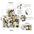 thumbnail image 7 of Pioneer Flower Floral Print Pattern Apron-Garden Aprons for Women with Pockets-Cotton Linen Waterproof Kitchen Cooking Gardening Aprons Adjustable for Kitchen,Cooking,BBQ and Salon 33x27 Inch, 7 of 7