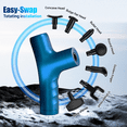 thumbnail image 4 of 2025 Ultra-Quiet Muscle Percussion Massage Gun - 7 Heads Deep Tissue Relief w/32 Speeds & 6H Extended Battery For Premium Neck Back & Muscle Relief, 4 of 10