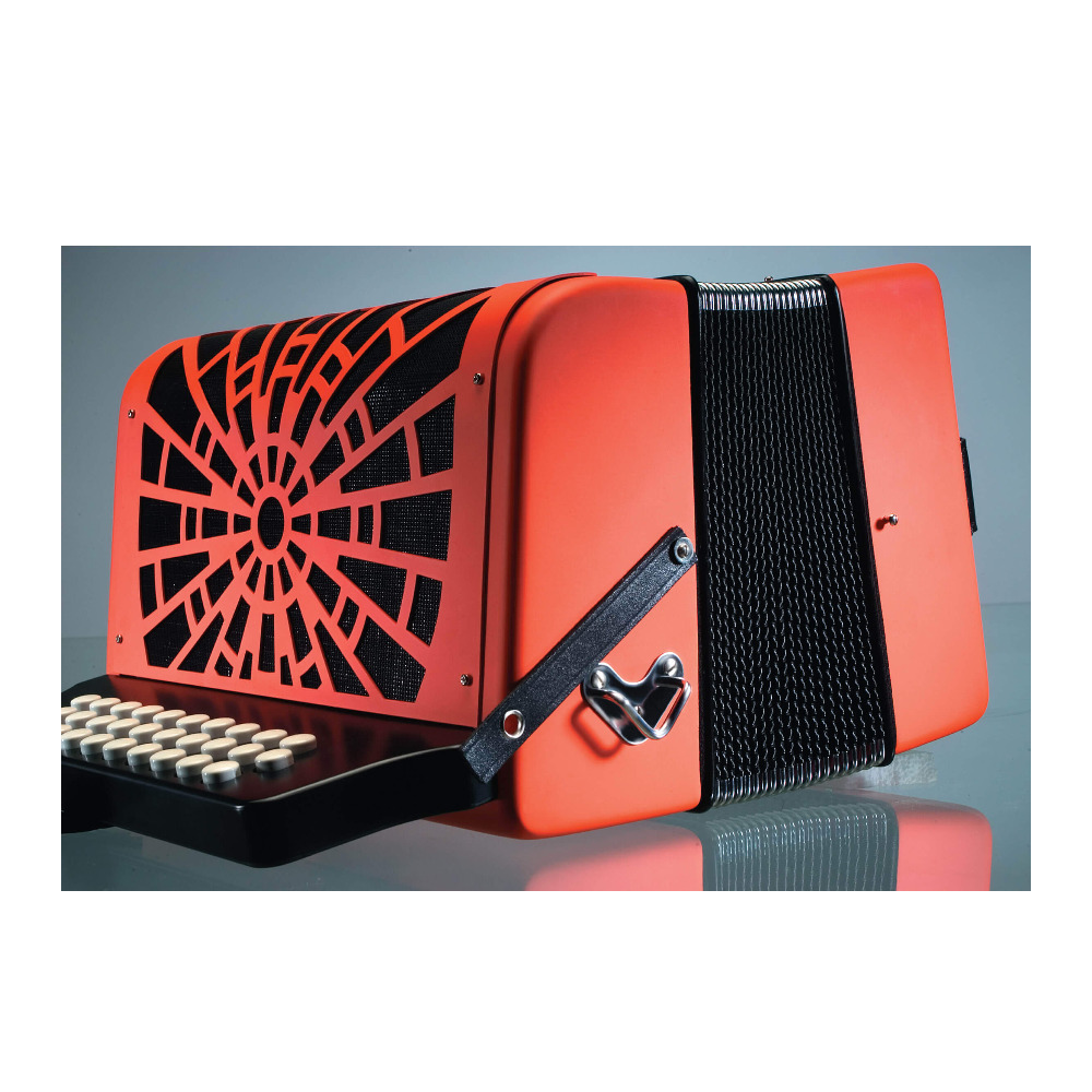 Hohner Compadre FBbEb with Gig Bag - Silver Grille Orange