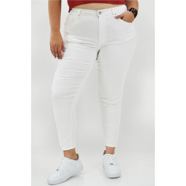Jeans skinny con strech Balam /Tallas Extras, 6349 (Blanco) blanco 36