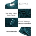 thumbnail image 4 of Ekouaer Couples Matching Pajamas Sets Velvet PJs Set for Men and Women Velour Long Sleeve Sleepwear, 4 of 5