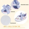 thumbnail image 3 of Bonario Baby Girls Dress Shoes Infant Mary Jane Bowknot Soft Sole Shoes for Newborn First Walker, 3 of 8