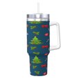 thumbnail image 1 of Regalos navideños personalizados para vasos de 40 oz con asa y pajita - Taza de café de viaje de acero inoxidable con tapa - Regalos ideales para mujeres, niñas y niños en cumpleaños y Navidad, 1 of 8