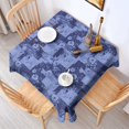 thumbnail image 2 of Pioneer Flower Floral Print Pattern Square Tablecloth, Waterproof Wipeable Spillproof Washable Table Cover for Home Kitchen Party Decor, 52"x52", 2 of 6