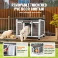 thumbnail image 5 of KFFKFF Cat Wooden Shelter 24"L x 21"W x 18"H, Weather-Resistant Outdoor Cat Home with Viewing Window, Insulated Small Animals House, 5 of 9