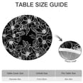 thumbnail image 6 of Round Tablecloth with Elastic Border and Floral Prints, Soft Water-Resistant Polyester Cover, Fits 44-52 Inch Tables for Dining or Patio, 6 of 7