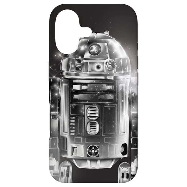 Funda de teléfono STAR WARS R2-D2 Retro Galaxy Black para iPhone 17