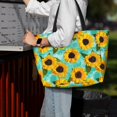 thumbnail image 7 of Pofeuu Sunflowers With Green Leaves Print Beach Bag,Waterproof Sandproof Beach Tote Bag, Large Capacity Foldable Beach Bags for Women, 7 of 7