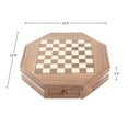 thumbnail image 2 of Trademark Games Octagonal Chess and Checkers Set, 2 of 11