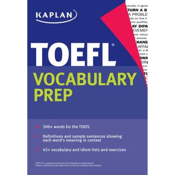 Pre-Owned Kaplan TOEFL Vocabulary Prep (Paperback) 162523340X 9781625233400