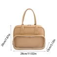 thumbnail image 5 of Tdxkok Large Capacity Travel Wash Bag Cosmetic Organizer Portable Toiletry Bag for Business Trips 11.02*7.87*5.12IN Pink, 5 of 9