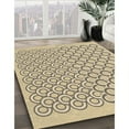 thumbnail image 2 of Ahgly Company Indoor Round Patterned Dark Gold Brown Area Rugs, 6' Round, 2 of 6
