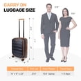 thumbnail image 6 of New York Xpress 20-inch Hardside Carry on Luggage with TSA Lock and Laptop Pocket, Blue, Cy2431, 6 of 8