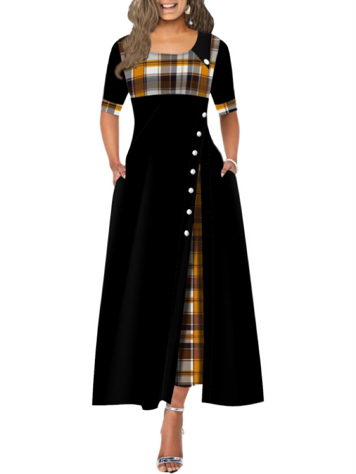 SySea Women Half Sleeve Plaid Print 