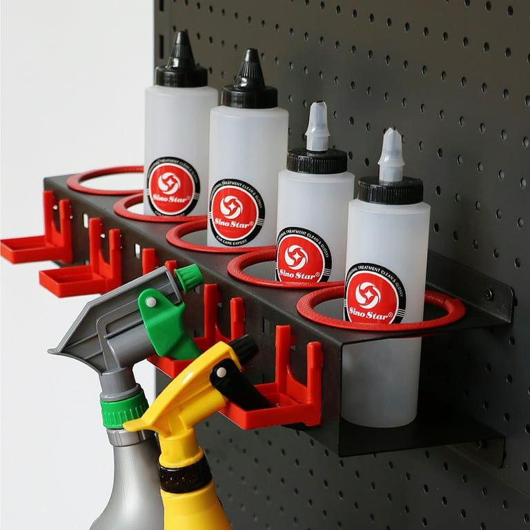 The Clean Garage - These beautiful stainless @beadz_racks wall mounted  bottle holders will hold 4 large spray bottles up to 4.25” in diameter  including the popular IK TR1 bottles! Follow the link