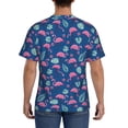 thumbnail image 2 of Rocae Plants And Flamingos for Men's Moisture-Wicking Crew Tee - T-Shirt for Sports, Outdoor Activities, and Casual WearMedium, 2 of 9