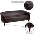 thumbnail image 2 of HERCULES Imperial Series White Leather Sofa, 2 of 9