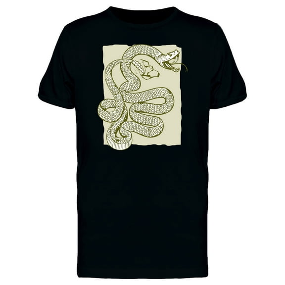 Angry Rattlesnake T-Shirt Men -Image by Shutterstock, Male 3X-Large