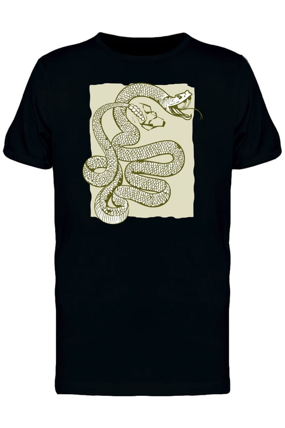 Angry Rattlesnake T-Shirt Men -Image by Shutterstock, Male 3X-Large