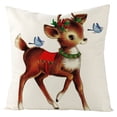 thumbnail image 4 of Christmas Throw Pillow Cover, 18 x 18 Inch Winter Holiday Rustic Farmhouse Cushion Case for Sofa, Couch, Bed and Car, 4 of 6