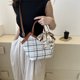 thumbnail image 4 of Bolso de mano con asa superior para mujer, bolso de hombro, bolso cruzado con cremallera, marrón, 4 of 8