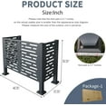 thumbnail image 5 of Air Conditioner Fence, Metal Outdoor Privacy Screen Fence Panels for Outside to Hide AC & Trash Enclosure, Easy Installation & Multi-Purpose Security, 5 of 9