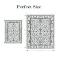thumbnail image 2 of Artnice 8x10 Large Area Rug for Living Room, Vintage Boho Washable Area Rug Non Slip, Accent Carpet Low pile Retro Floral Print Rugs for Home Décor, Cream White, 2 of 7