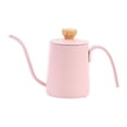 thumbnail image 1 of Hervidor de café de 350 ml con mango ergonómico de acero inoxidable para café de goteo manual Rosa, 1 of 9
