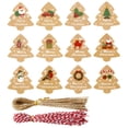 thumbnail image 1 of TISHITA Christmas Kraft Paper Tags Wedding Gifts Tags Labels Gift Boxes Labels Cake 96X Pendants, 1 of 8