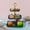 A68 Fufafayo under $5, variant on Fufafayo under $5 3 Tier Cupcake Stand Tiered Dessert Stand Thick Plastic Square Serving Tray Dessert Table Display Set Tea Cake Holder for Wedding Birthday Party