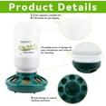 thumbnail image 5 of Chick Feeder and Waterer Set, 0.3 Gal Feeder and 0.4 Gal Waterer with 3 Adjustable Heights, 5 of 6
