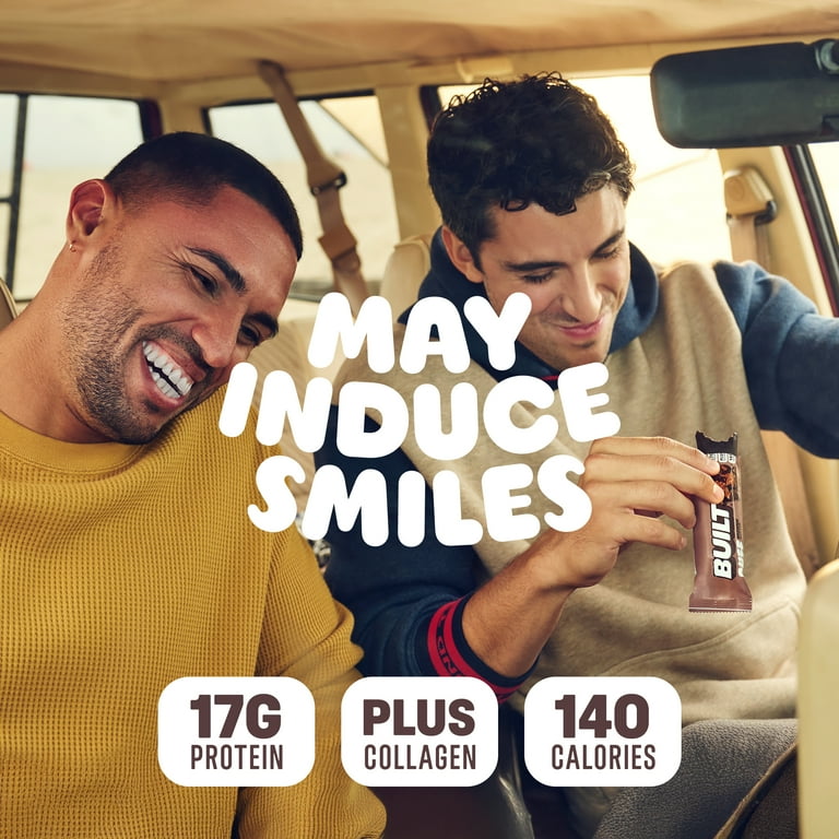 Built Bar Puff Protein Bar, Collagen, Gluten Free, Brownie Batter, 1.41oz Bars, 4 Count Box