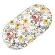 Nokiwiqis Cradle Bed Cover with Flowers, Geometry Nursing Table Accessories