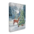 thumbnail image 3 of Stupell Industries Winter Woodland Animals Tree Holiday Painting Gallery Wrapped Canvas Print Wall Art, 3 of 7