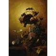 thumbnail image 3 of Henry Bayly Garling 18x24 Black Modern Framed Museum Art Print Titled - Fruit Still Life in Crystal Compote (1921), 3 of 5