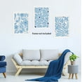 thumbnail image 4 of FCCUYE d Blue Matisse Canvas Wall Art Set Of 3 Light Blue Boho Floral Prints Flower Market Poster Picture Abstract Vintage Plant Painting Wall Decor Aesthetic For Living Room Bedroom 12x16 In, 4 of 7