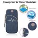 thumbnail image 3 of Hukapapa Bolso deportivo de lona para hombres y mujeres fitness running manga del brazo bolso de muñeca monederoazul, 3 of 5