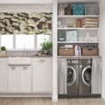 thumbnail image 5 of LALILO Kitchen Curtain Valance Camo Fashion Marble Rod Pocket Window Curtain 52"x 18" Set of 2, 5 of 7
