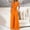 Orange, variant on YHAJDS Women Summer Outfit Set 2 Piece Sleeveless V Neck Front Cropped Top Wide Leg Pants Set