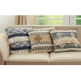 thumbnail image 5 of Saro Lifestyle Multi Texture Chindi Throw Pillow Cover, 5 of 5