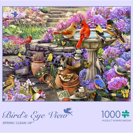 Buffalo Games 1000-Piece Birds Eye View Collection Spring Clean Up Jigsaw Puzzle
