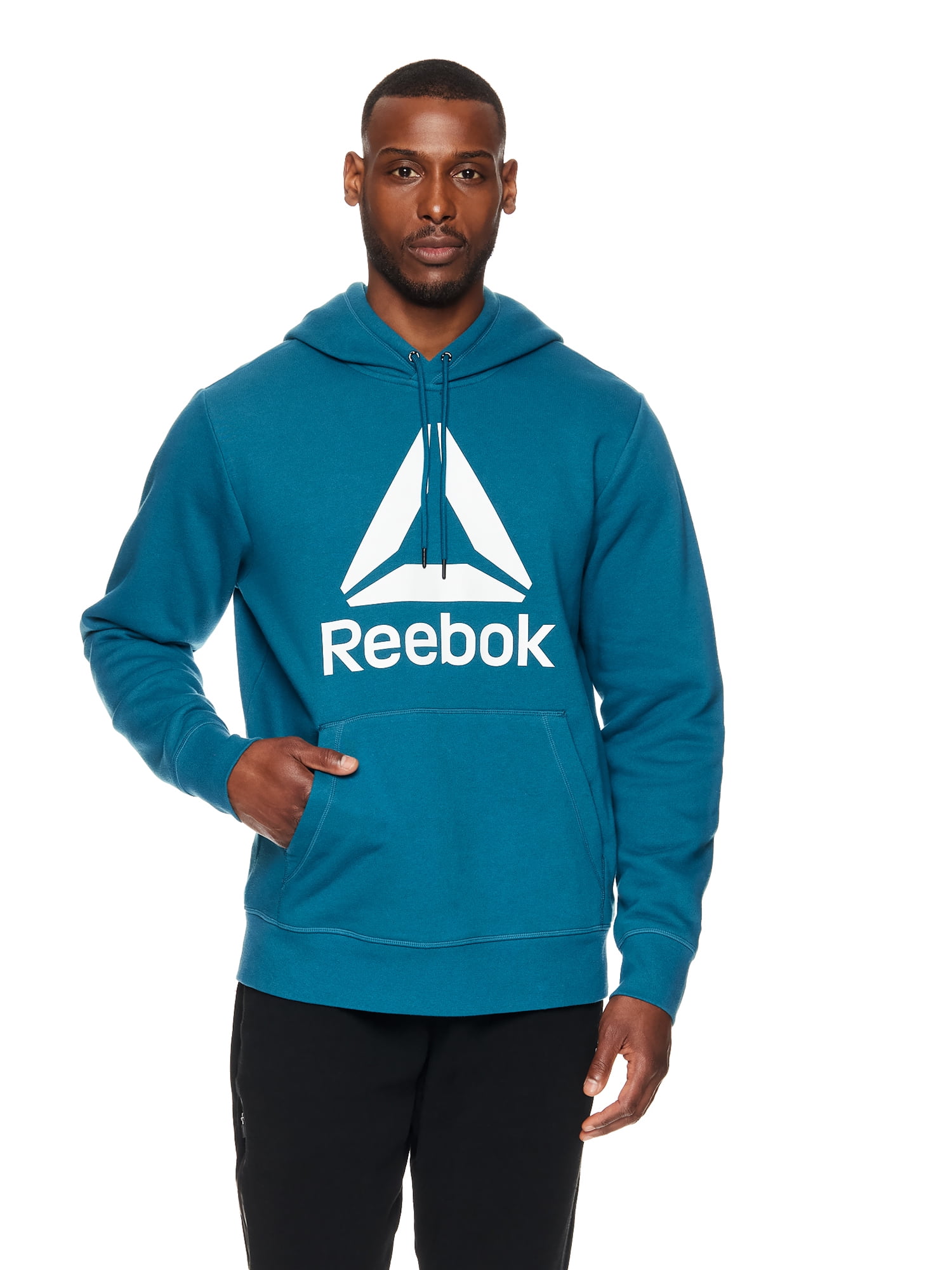 Reebok Men's and Big Men's Big Delta Logo Fleece Hoodie Sweatshirt, Sizes  S-3XL - Walmart.com